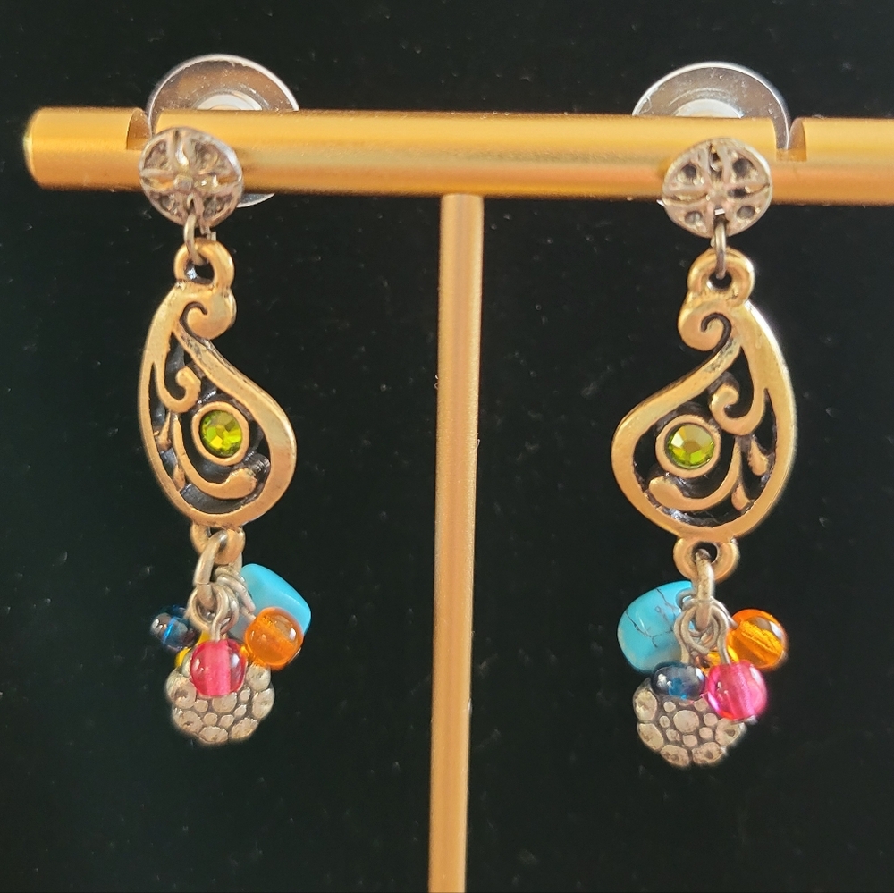 Vintage Paisley Dangle Earrings